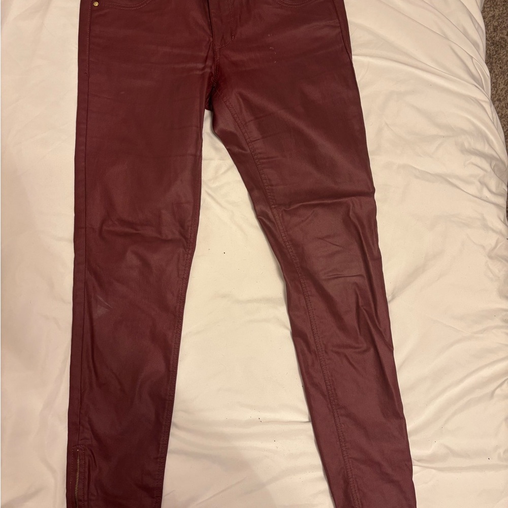 Stylish Burgundy Pants